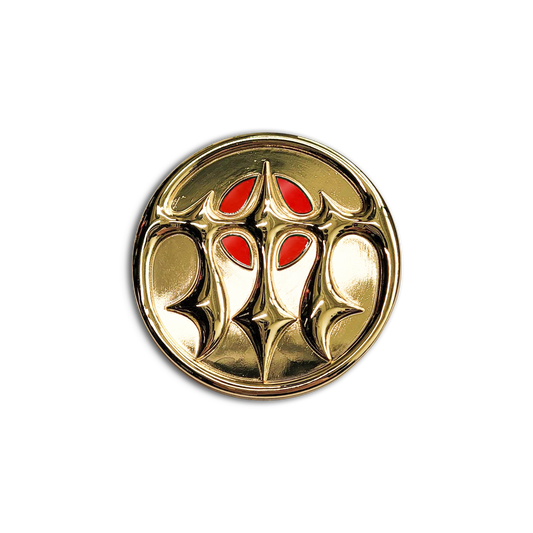 Memory Palace Pin - Red / Gold (limited edition)